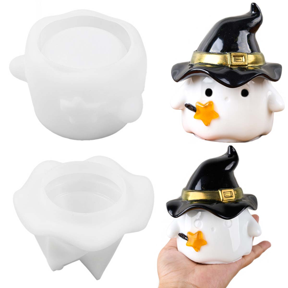 Potsticker Mold - Pot de bougie fantôme en Silicone,