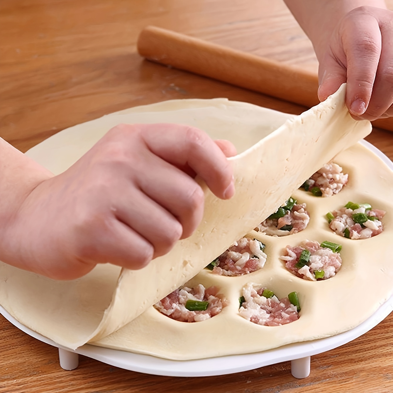 Dumpling Press Set - Moule à boulettes chinoises simples, presse