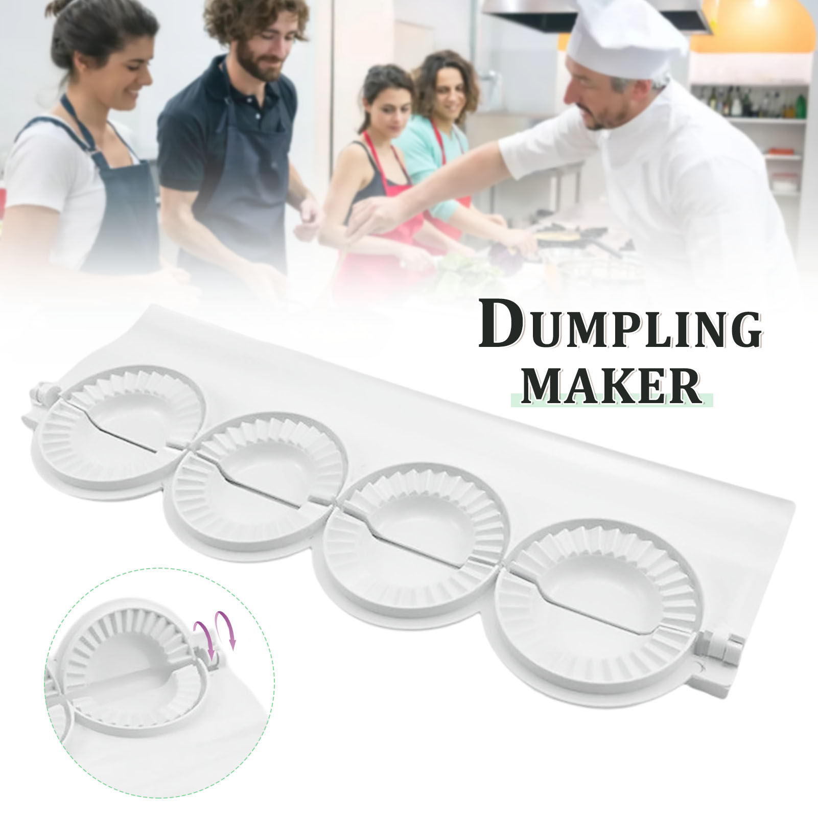Dumpling Press Set - Grand moule à boulettes de bricolage,