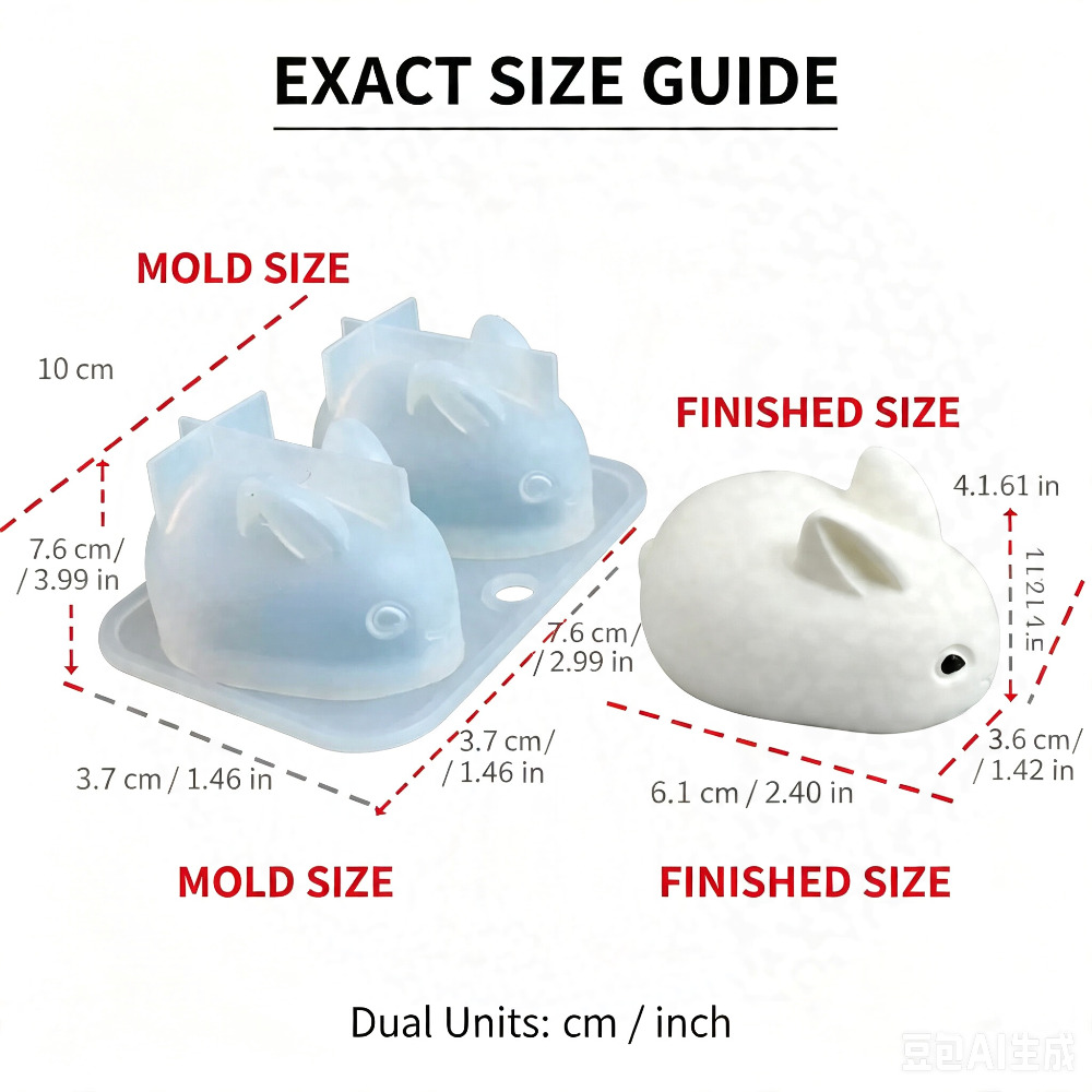 Moule en silicone 3D mini lapi - Bunny Cake Mold avis et prix
