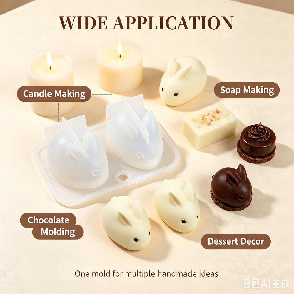 Moule en silicone 3D mini lapi - Bunny Cake Mold avis et prix
