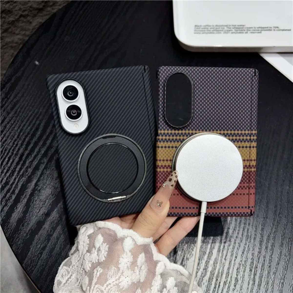 Support 360° en cuir et fibre  - Taco Stand Holder avis et prix