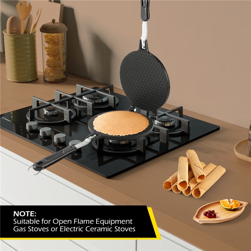 Gaufrier antiadhésif 22cm, rou - Waffle Cone Maker avis et prix