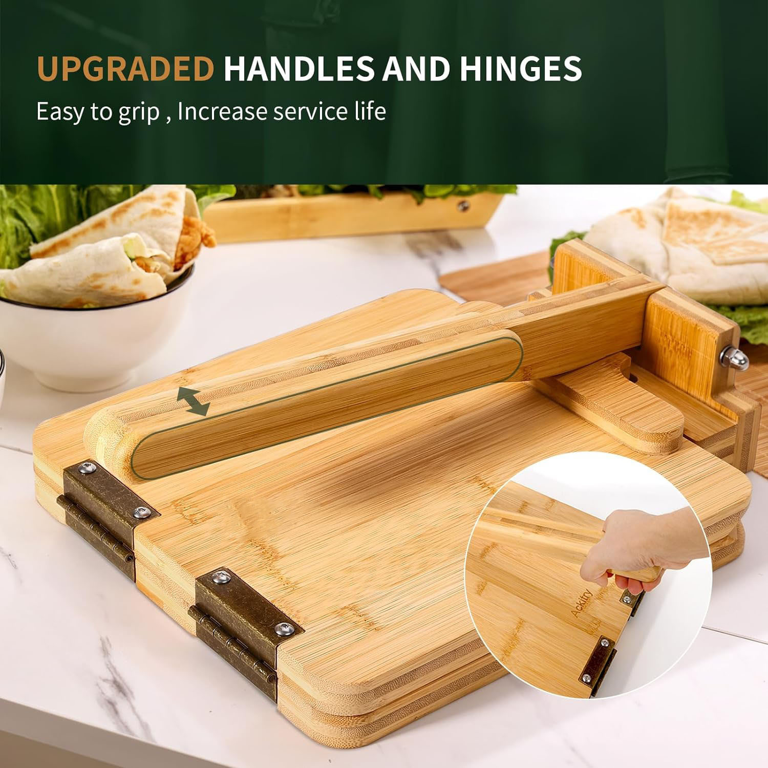 Presse à tortillas en bambou e - Dumpling Press Set avis et prix