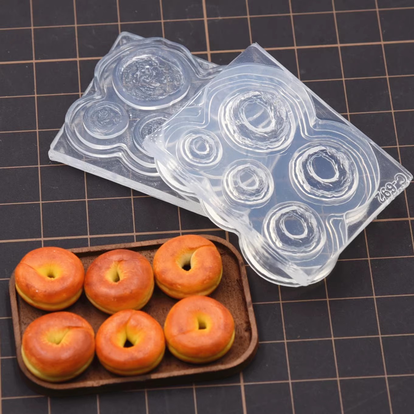 Mini pain de Bagel 3D en argil - Donut Mold Silicone avis et prix