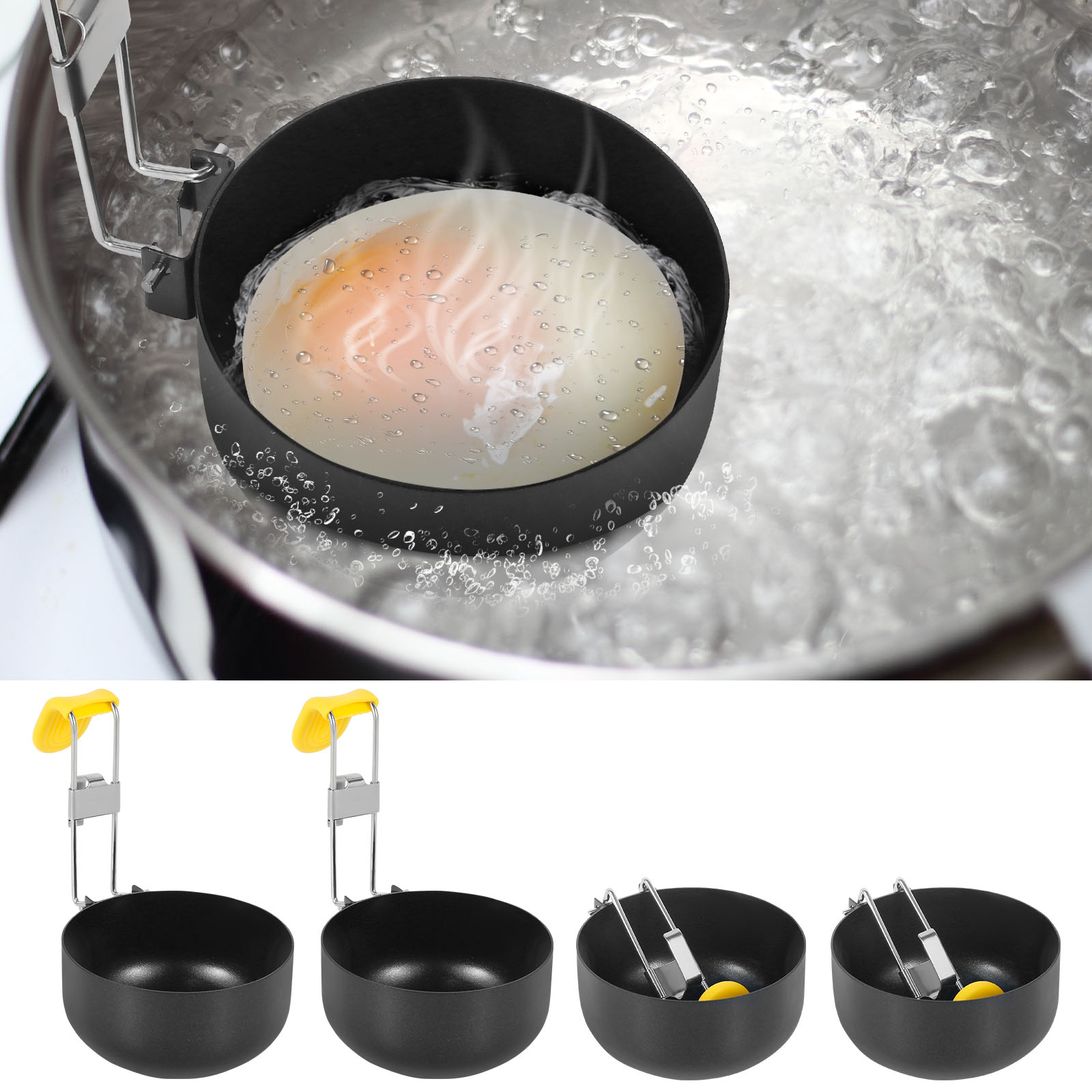 Paquet de 4 bracontres à œufs  - Mini Pancake Griddle avis et prix